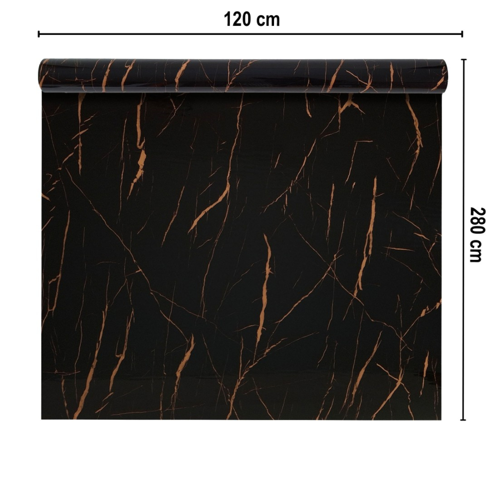 Rolă panou perete autoadeziv D7366 - Negru, 2800 mm x 1200 mm x 2.5mm [2]