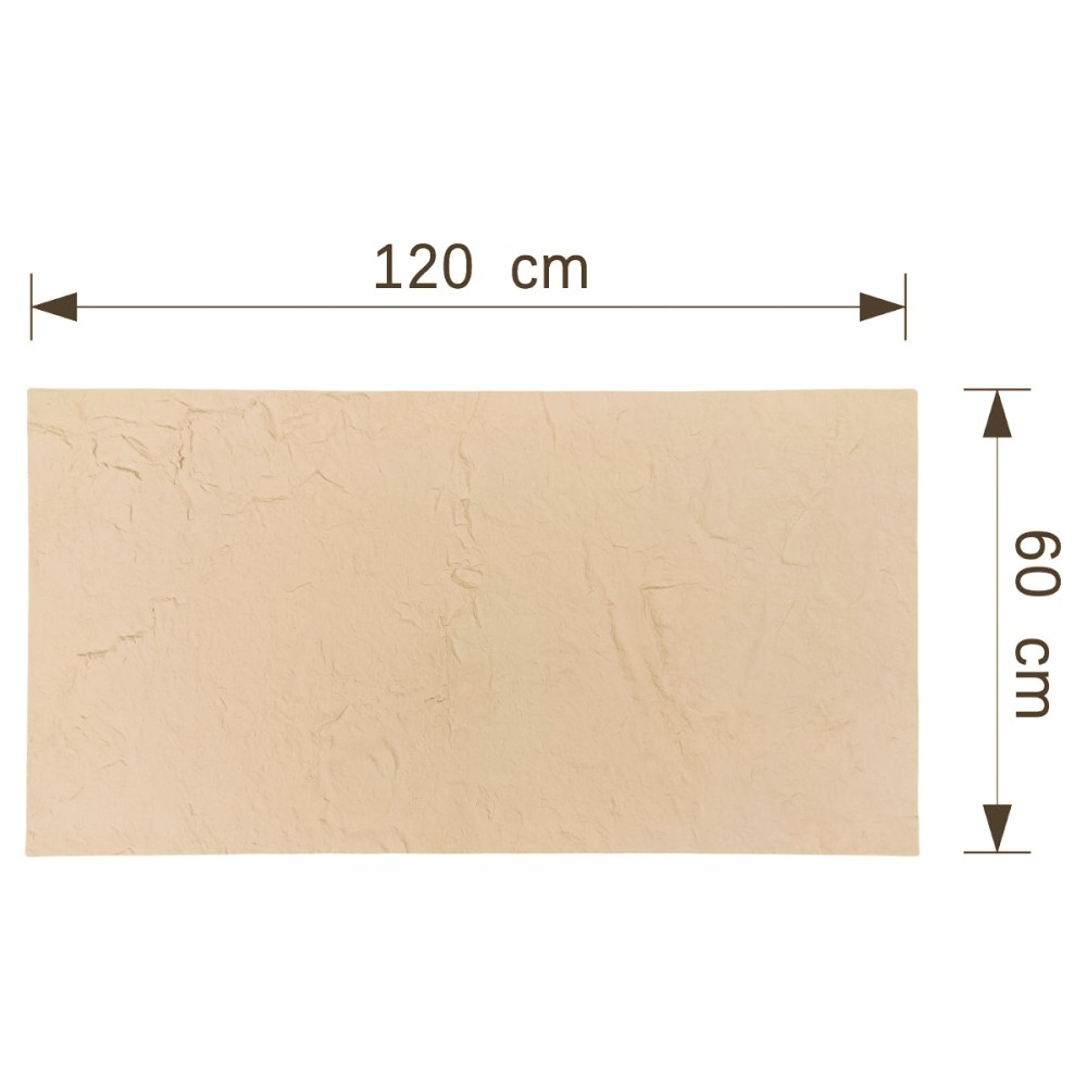 Set 10 panouri decorative flexibile din praf de piatra D7317, ignifuge, strat ceramic UV, 1200x600x2 mm, Alb [5]