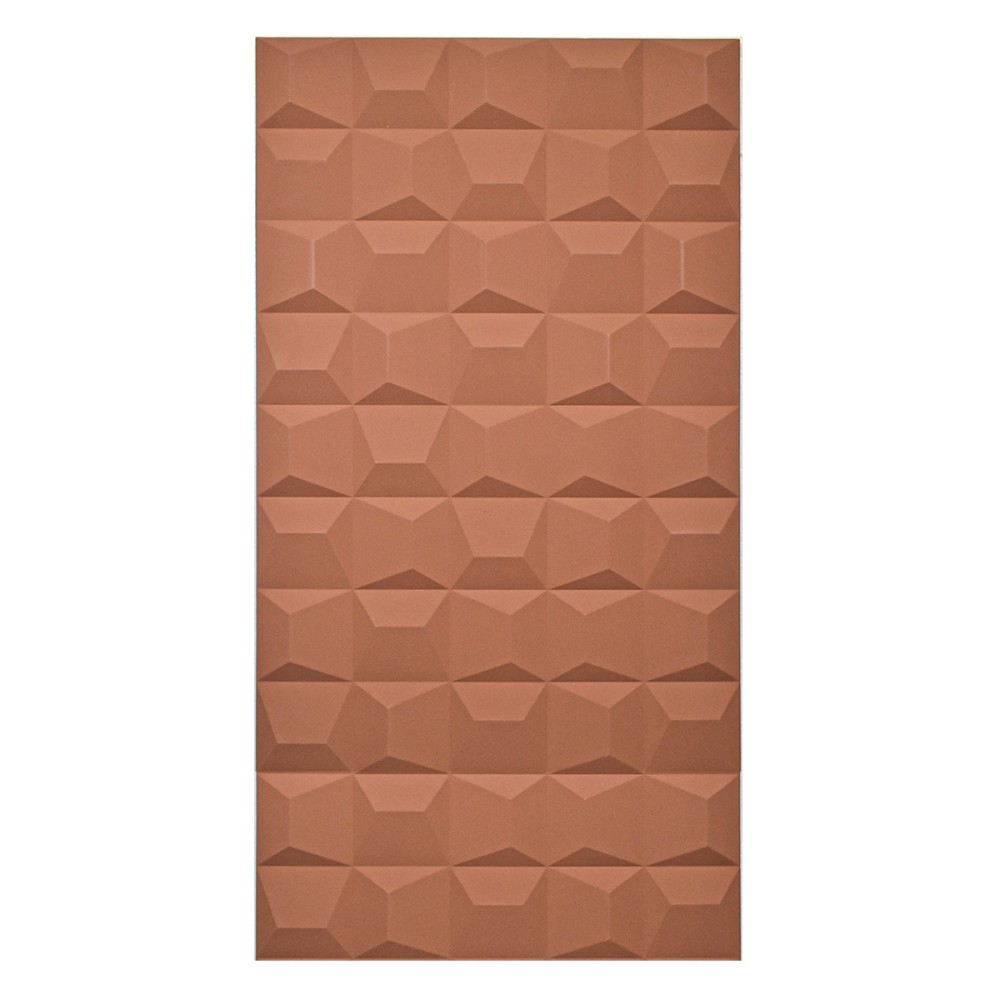 Set 5 × Panou Decorativ 3D Naimeed D5773 - Design Elegant - 1200×600×25mm - Caramiziu inchis [5]