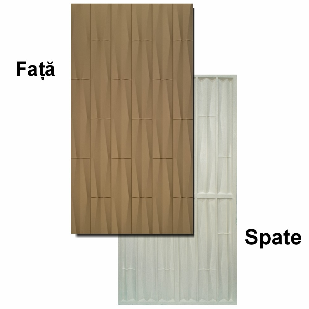Set 5 × Panou Decorativ 3D Naimeed D5774 - Design Elegant - 1200×600×25mm - Maro [3]