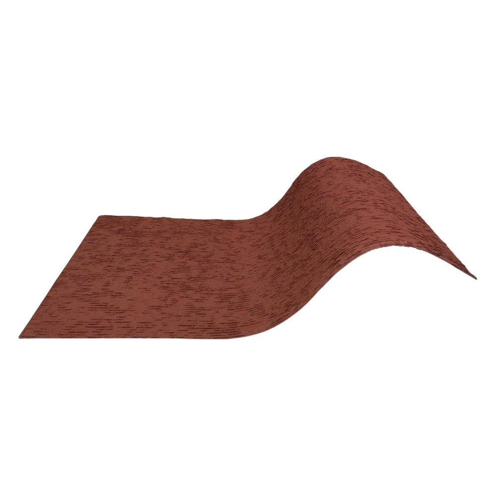 Set 12 panouri decorative flexibile din praf de piatra D7358, ignifuge, strat ceramic UV, 1200x600x2 mm, Rosu caramiziu [4]