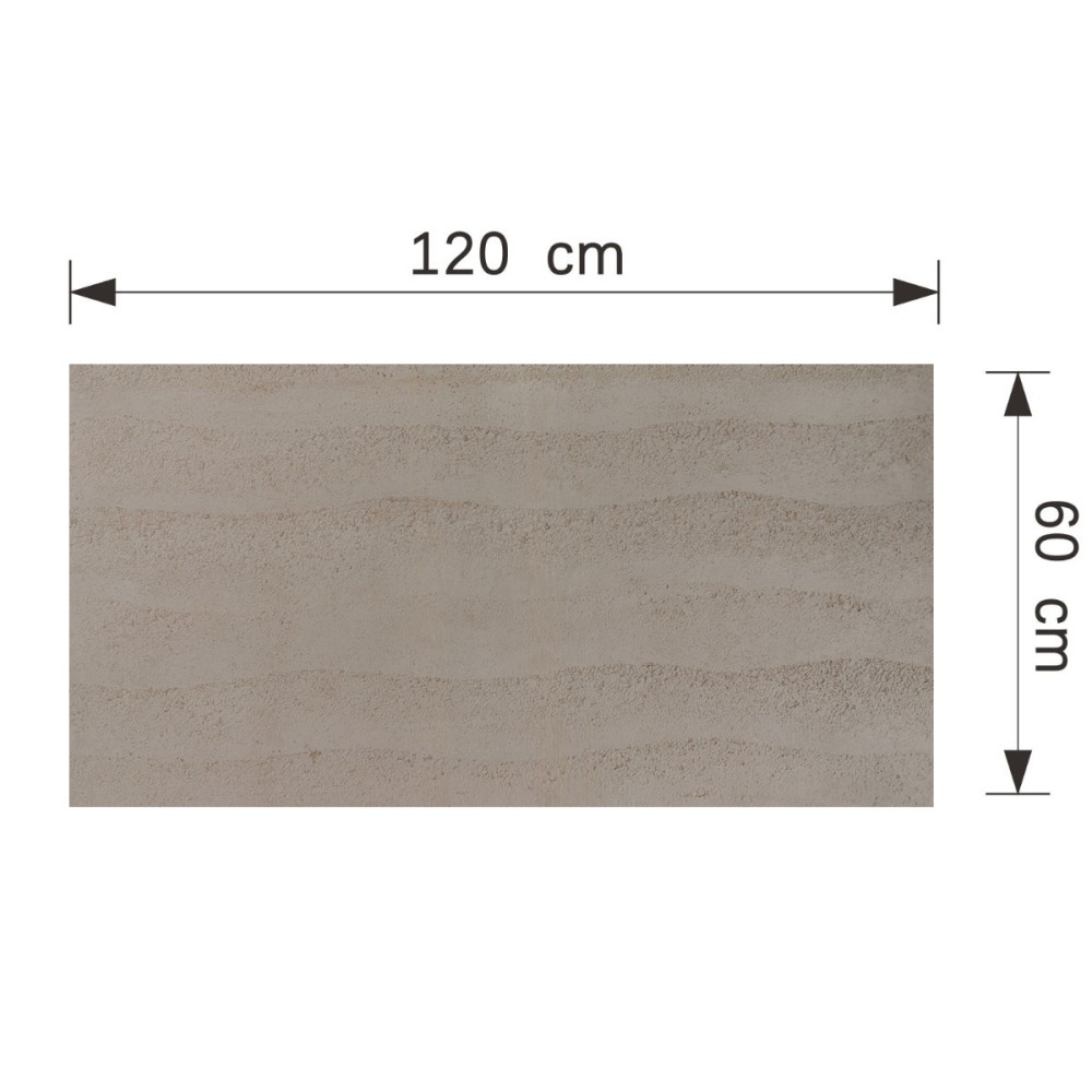 Set 16 panouri decorative flexibile din praf de piatra D7325, ignifuge, strat ceramic UV, 1200x600x2 mm, Maro deschis [3]
