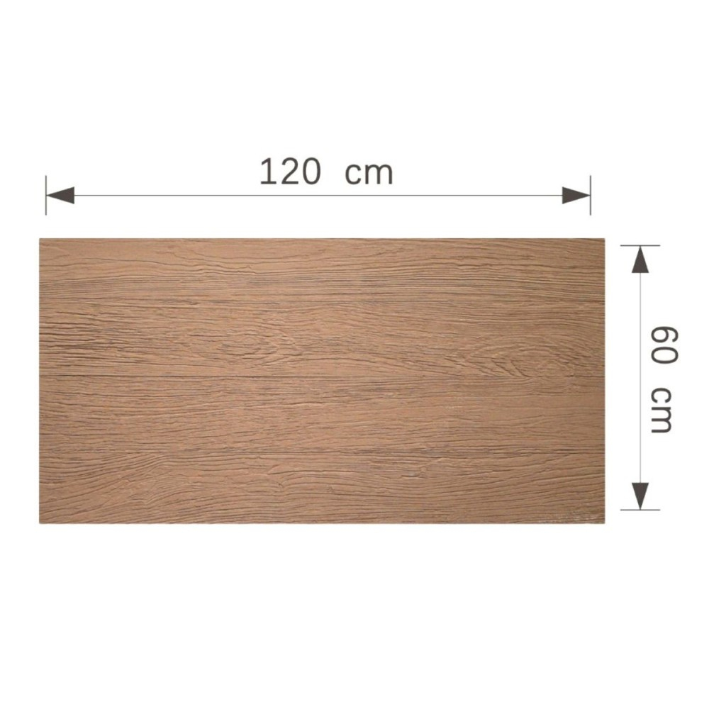 Set 16 panouri decorative flexibile din praf de piatra D7347, ignifuge, strat ceramic UV, 1200x600x2 mm, Maro [5]