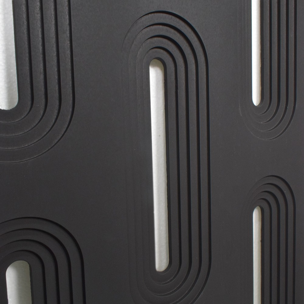 Set 4 × Panou Decorativ 3D Naimeed D5765 - Design Elegant - 1200×600×30mm - Negru [2]