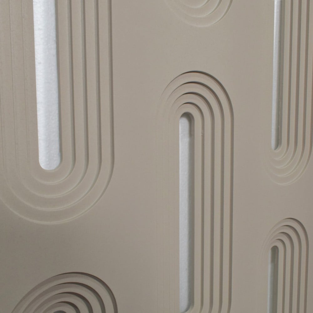 Set 4 × Panou Decorativ 3D Naimeed D5766 - Design Elegant - 1200×600×30mm - Crem [2]