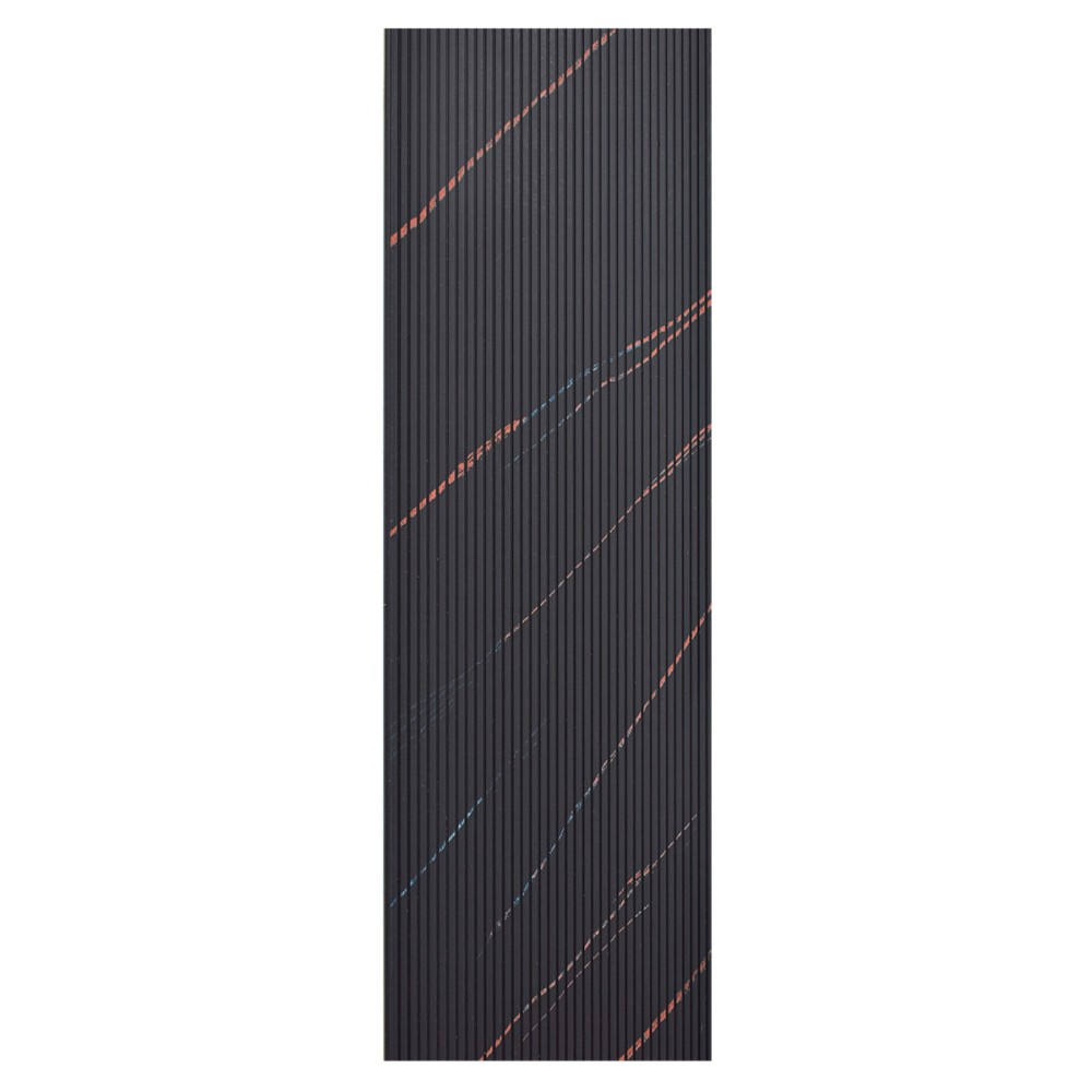 Set 5 panouri decorative, lamelar, polimer rigid, D5464, 270x30x0.5cm, Negru [2]