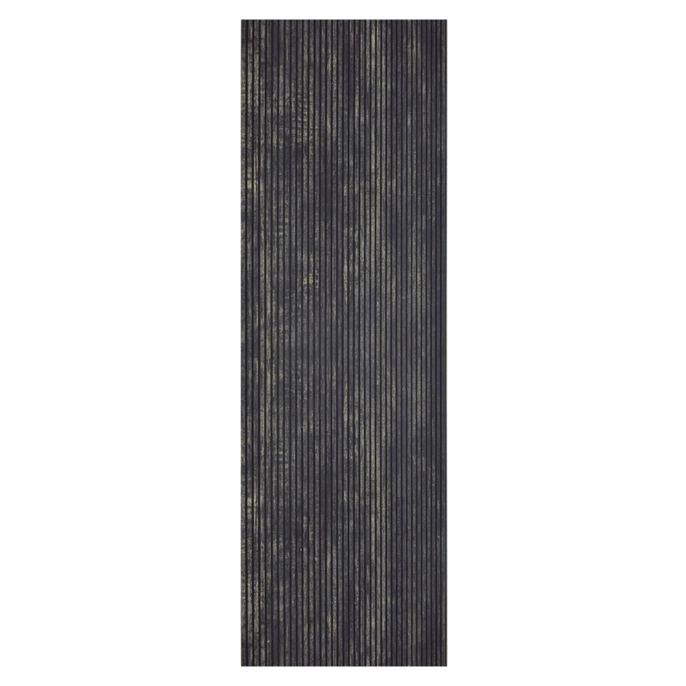 Set 5 panouri decorative, lamelar, polimer rigid, D5468, 270x30x0.5cm, Negru [2]