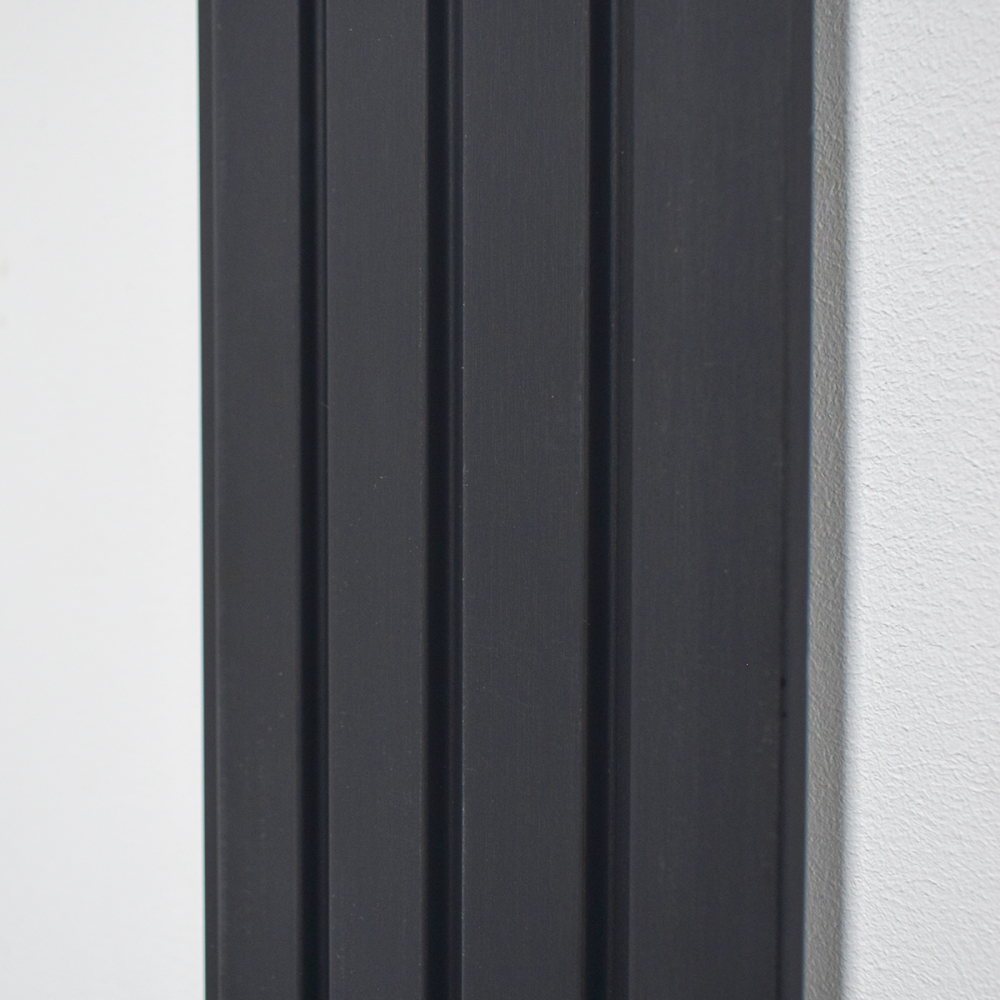 Set 5 panouri decorative, lamelar, polimer rigid, D5470, 270x16x1cm, Negru [4]