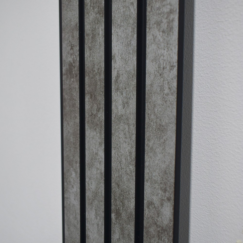 Set 5 panouri decorative, lamelar, polimer rigid, D5472, 270x16x1cm, Gri [4]