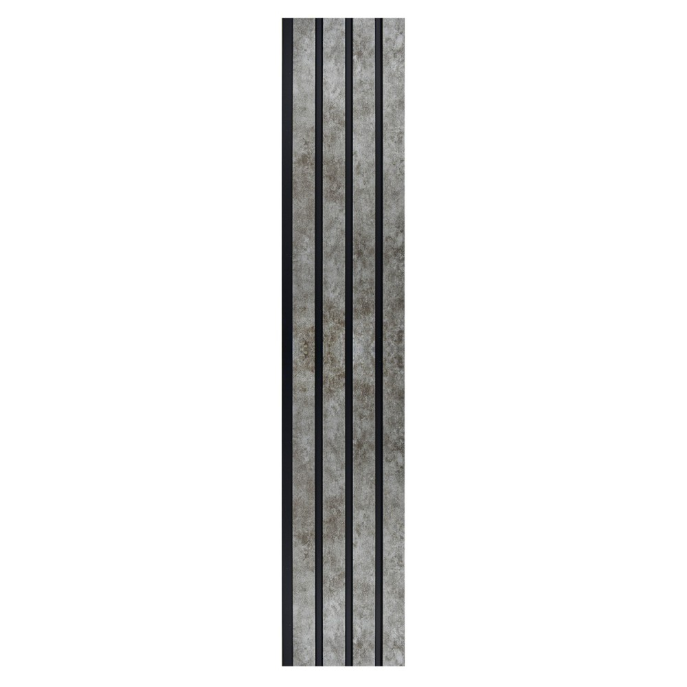 Set 5 panouri decorative, lamelar, polimer rigid, D5472, 270x16x1cm, Gri [2]