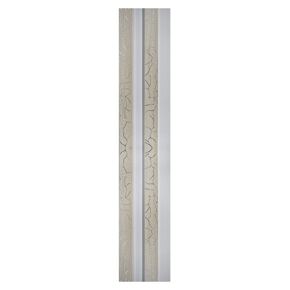 Set 5 panouri decorative, lamelar, polimer rigid, D5474, 270x12x2cm, Alb [2]