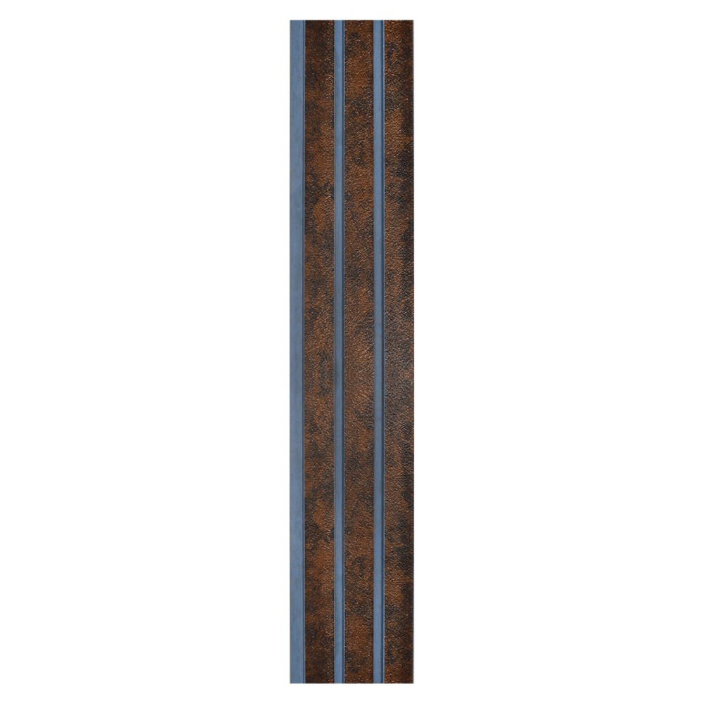 Set 5 panouri decorative, lamelar, polimer rigid, D5480, 270x12x1cm, Maro/Albastru [2]