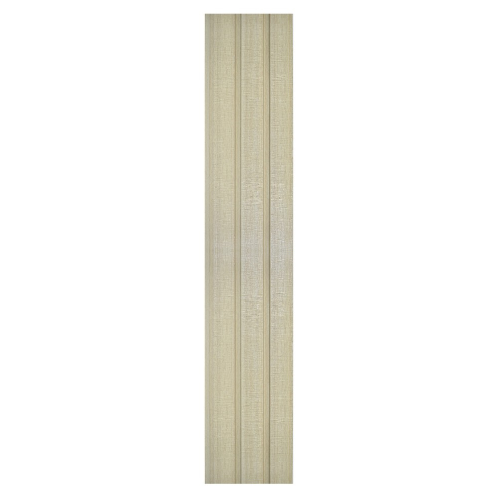 Set 5 panouri decorative, lamelar, polimer rigid, D5482, 270x12x1cm, Crem deschis [2]