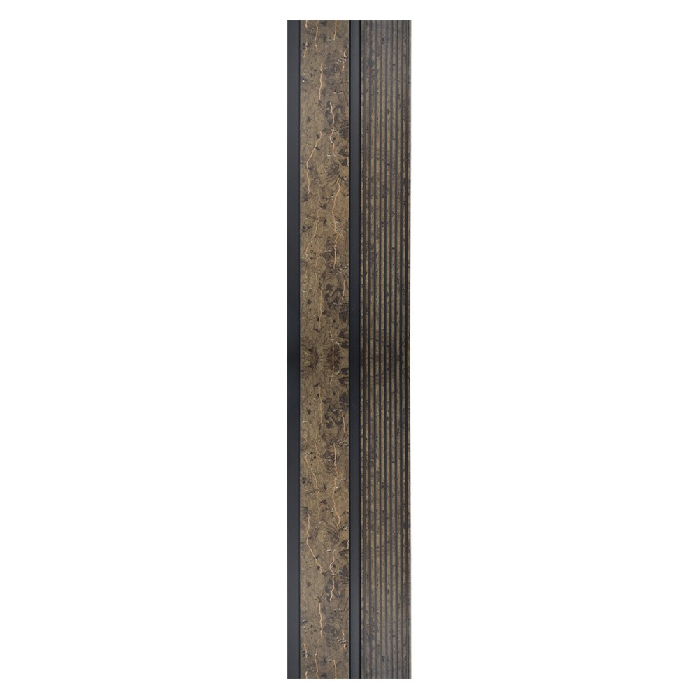 Set 5 panouri decorative, lamelar, polimer rigid, D5484, 270x12x1cm, Maro [2]