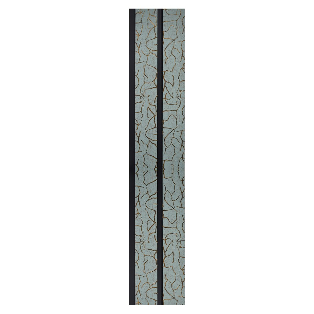 Set 5 panouri decorative, lamelar, polimer rigid, D5488, 270x12x1cm, Turcoaz [2]