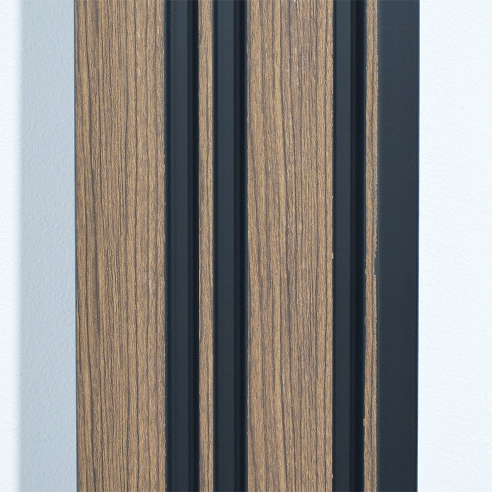 Set 5 panouri decorative, lamelar, polimer rigid, D5489, 270x12x1cm, Maro [4]