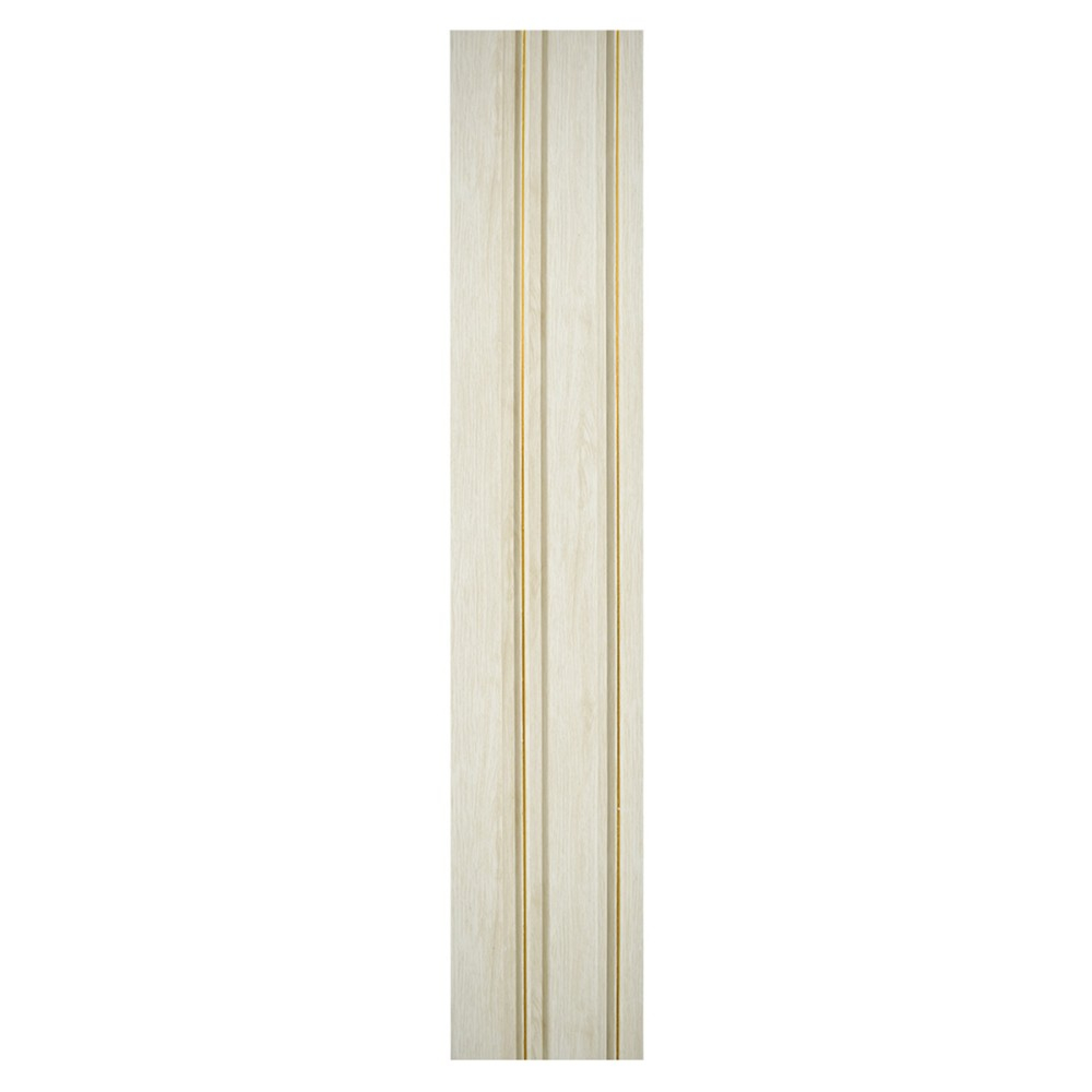 Set 5 panouri decorative, lamelar, polimer rigid, D5491, 270x12x1cm, Alb [2]