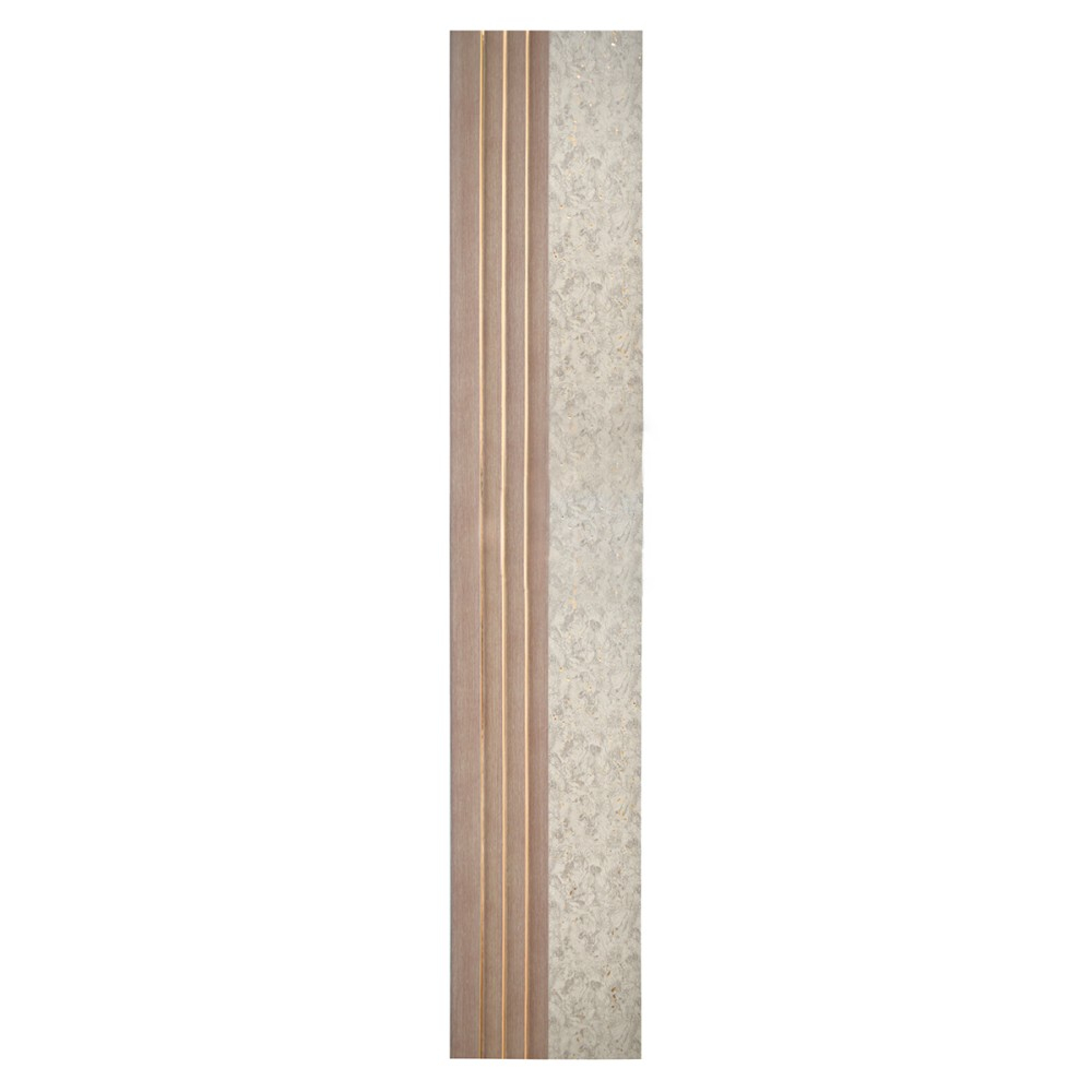Set 5 panouri decorative, lamelar, polimer rigid, D5500, 270x16x1cm, Crem deschis [2]