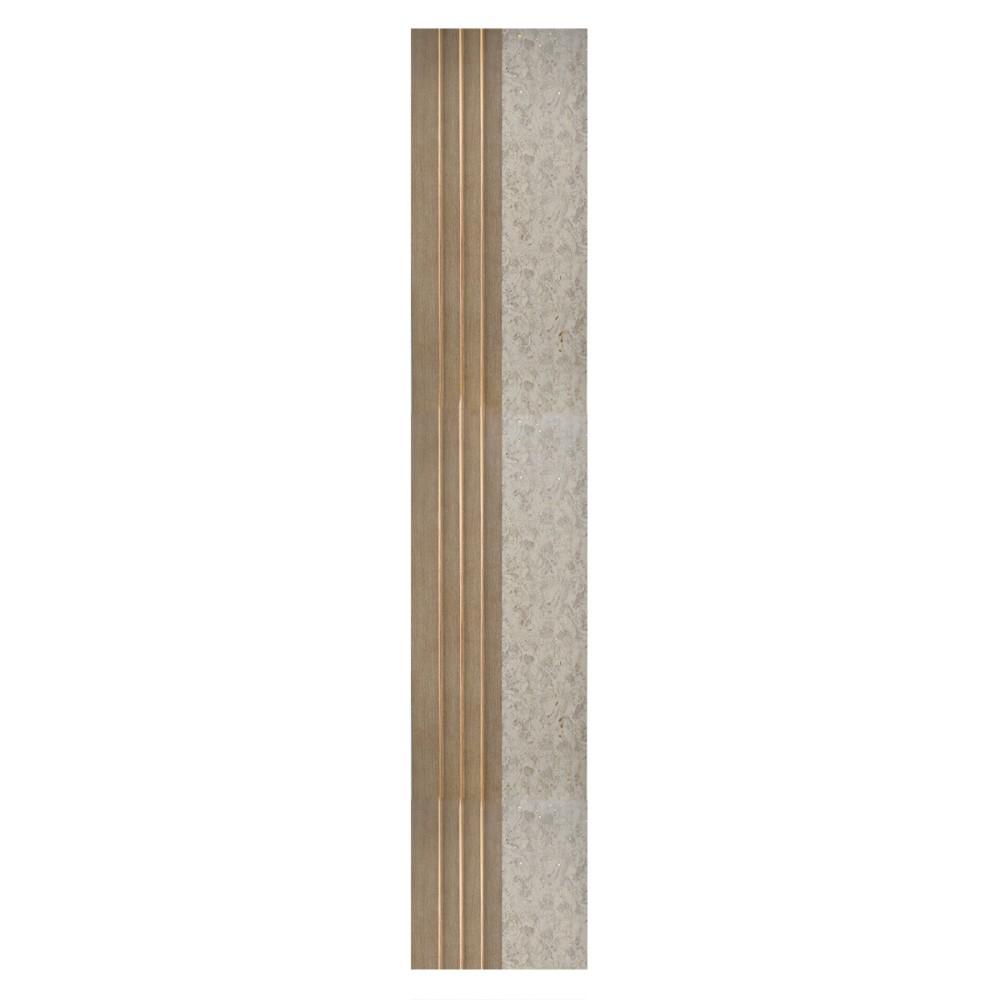 Set 5 panouri decorative, lamelar, polimer rigid, D5501, 270x16x1cm, Crem inchis [2]