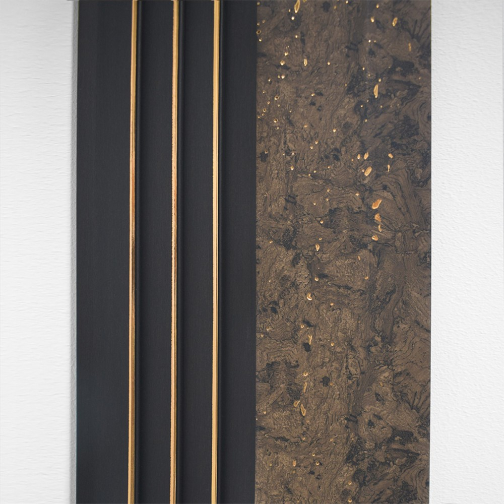 Set 5 panouri decorative, lamelar, polimer rigid, D5502, 270x16x1cm, Maro [4]