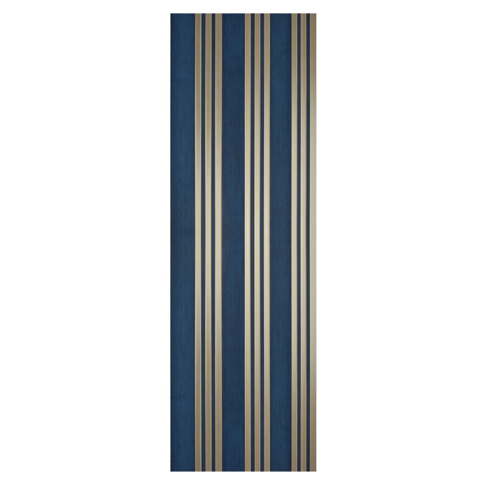 Set 5 panouri decorative, lamelar, polimer rigid, D5508, 270x30x0.5cm, Turcoaz/Auriu [2]