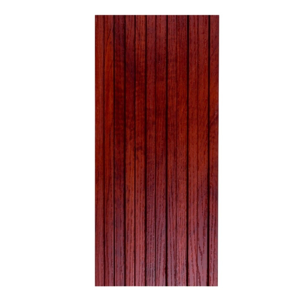 Set 5 panouri decorative, lamelar WPC, cu 6 caneluri, D6222, 260x17x1.8cm, Maro Rubin [2]