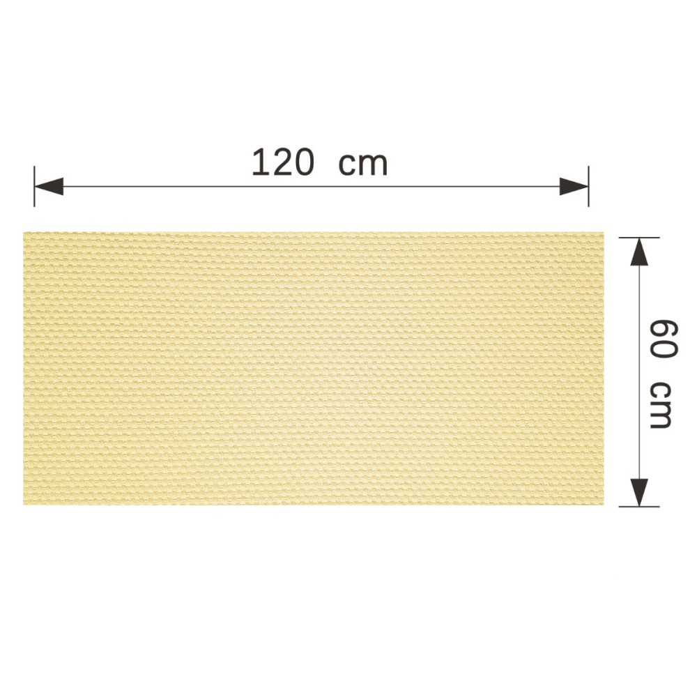 Set 6 panouri decorative flexibile din praf de piatra D7345, ignifuge, strat ceramic UV, 1200x600x2 mm, Galben pal [5]