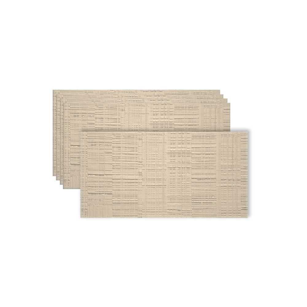 Set 9 panouri decorative flexibile din praf de piatra D7327, ignifuge, strat ceramic UV, 1200x600x2 mm, Bej vanilie [3]