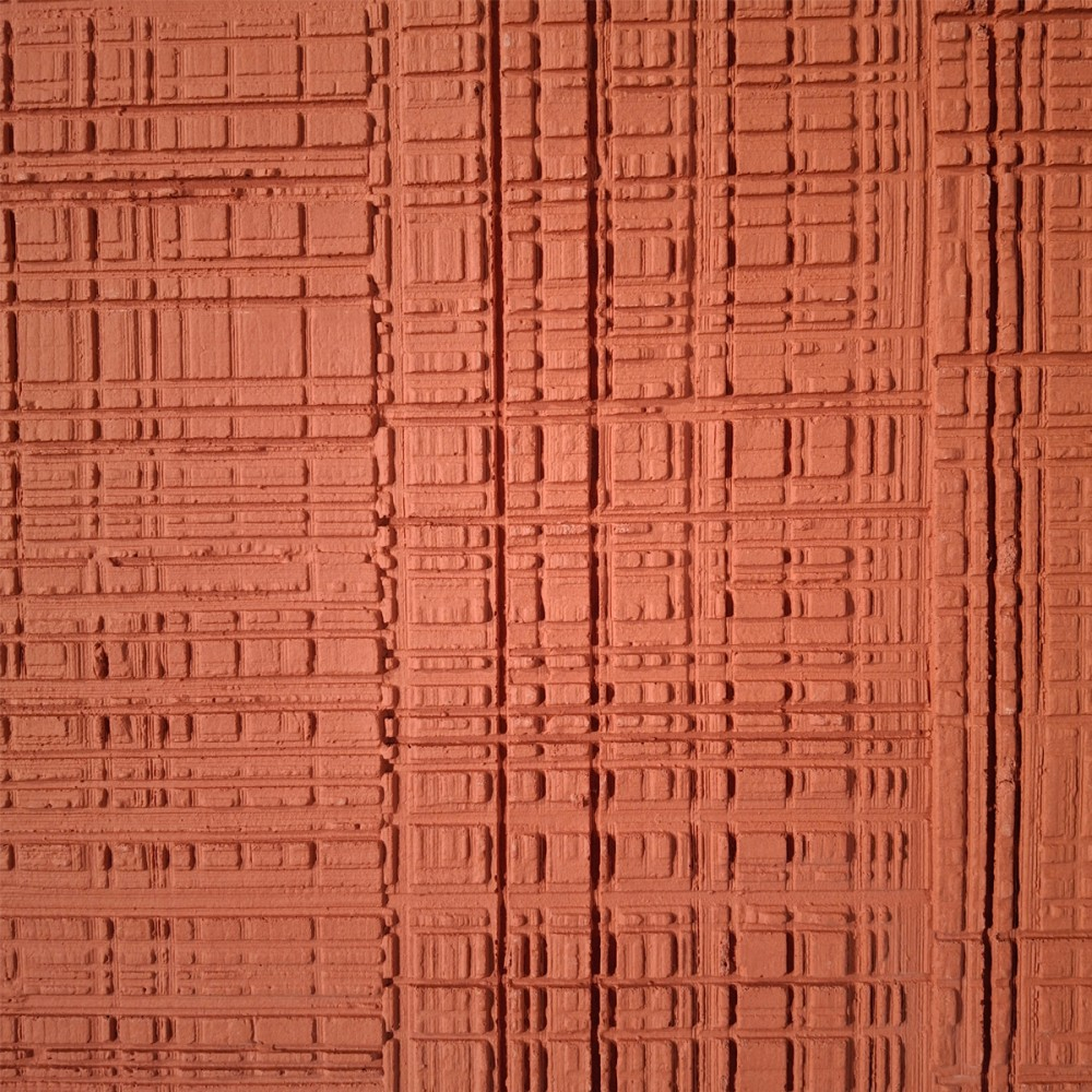 Set 9 panouri decorative flexibile din praf de piatra D7328, ignifuge, strat ceramic UV, 1200x600x2 mm, Rosu caramiziu [4]