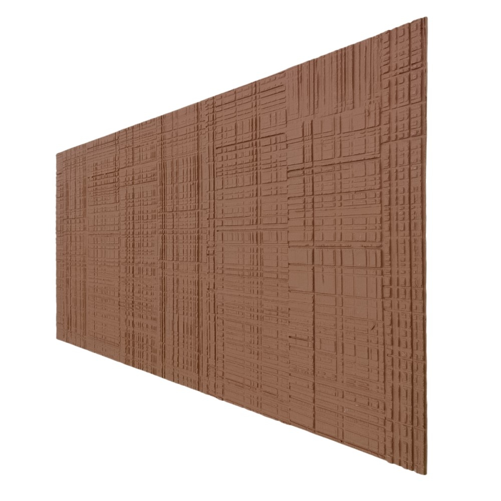 Set 9 panouri decorative flexibile din praf de piatra D7329, ignifuge, strat ceramic UV, 1200x600x2 mm, Maro scortisoara [4]