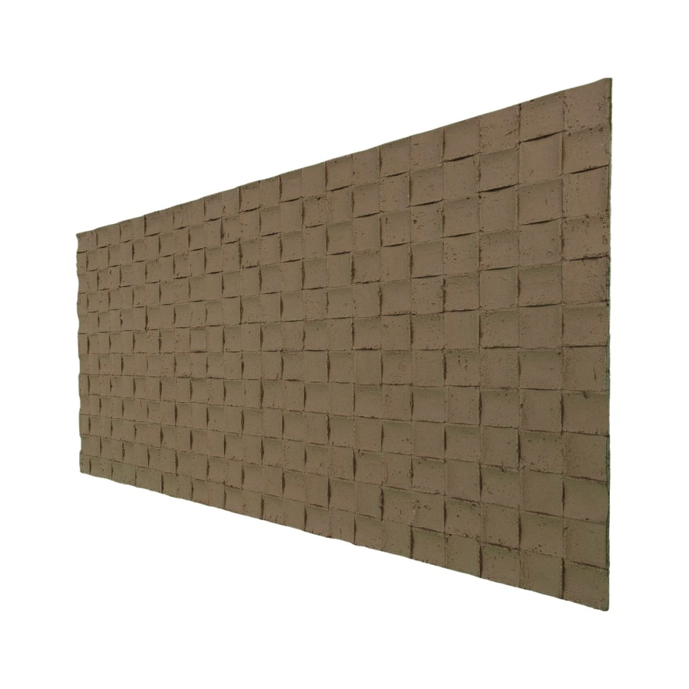 Set 9 panouri decorative flexibile din praf de piatra D7341, ignifuge, strat ceramic UV, 1200x600x2 mm, Maro deschis [3]