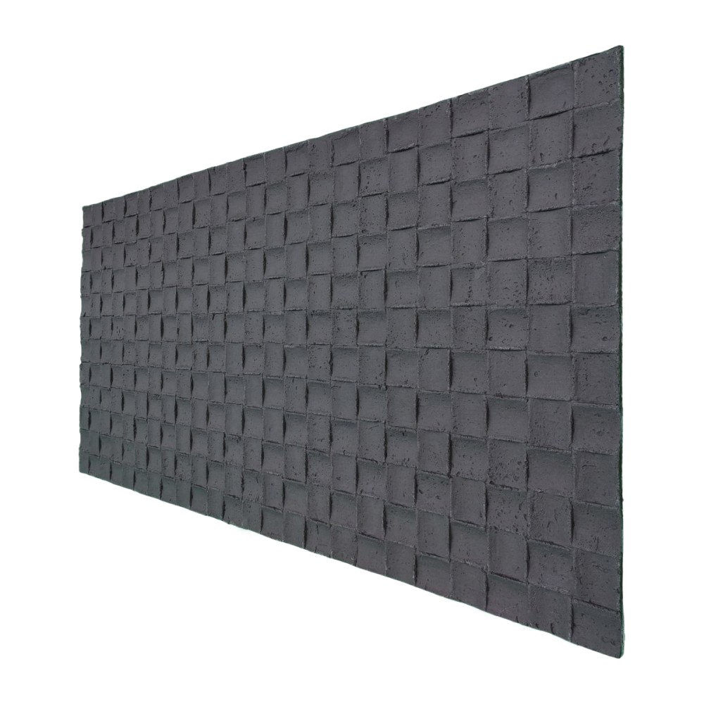 Set 9 panouri decorative flexibile din praf de piatra D7343, ignifuge, strat ceramic UV, 1200x600x2 mm, Gri inchis [3]