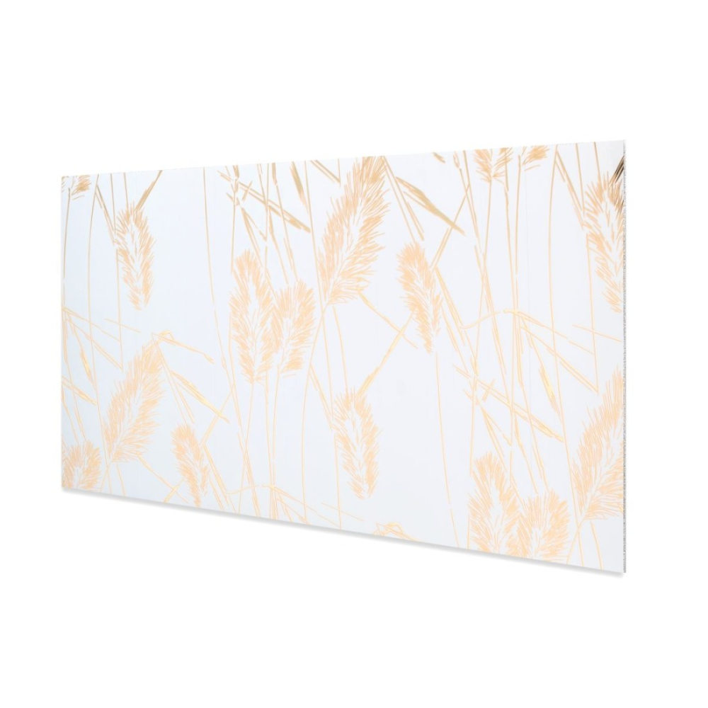 Set plăci decorative autoadezive D7109 Alb, 600 mm x 300 mm x 2.5mm, 6 buc., ~1.08 m² [3]