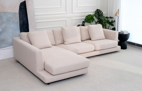 Canapele - Canapea Minturno, 1950 x 1050 mm, tapițerie sand beige