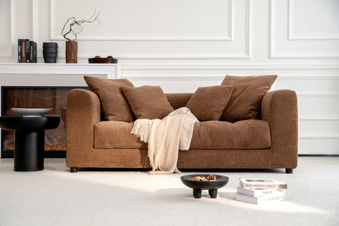 Canapele - Canapea Verona Loveseat, 1850 x 1050 mm, tapițerie culoare chocolate milk