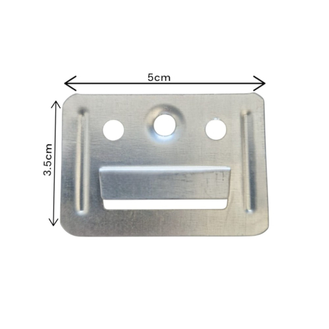 Clip de fixare pentru panou WPC, D6229, 5x3.5cm, Gri [5]