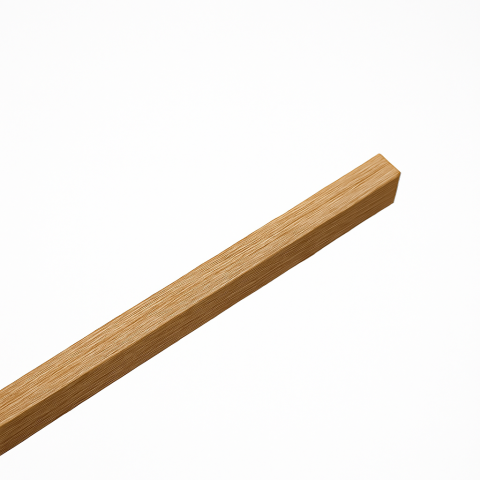 Riflaje Decorative - Element de închidere pentru panou acustic lamelar, MDF, 2400 x 26 x 21 mm, Stejar