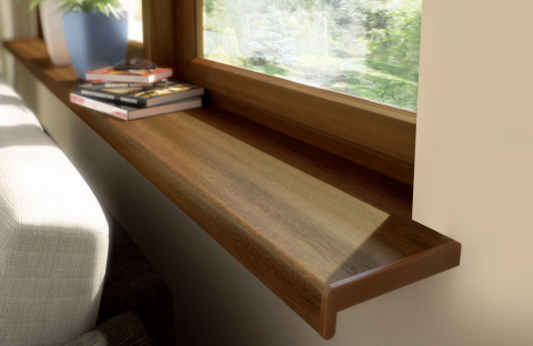 Glafuri Interioare - Glaf interior Vilo pentru fereastră, decor Nuc - 0,75 mp, 3000×250×40 mm, PVC Rigid
