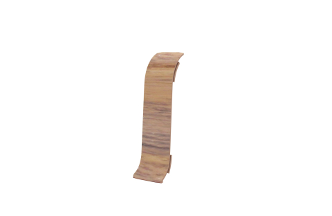 Imbinare Plinta - Îmbinare plintă Vilo Flex, decor Nuc Închis - 55×22 mm, PVC, 30 buc/cutie