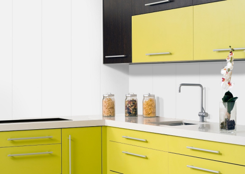 Lambriuri PVC - Lambriu PVC Vilo Motivo, Alb Lucios