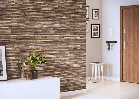 Lambriuri PVC - Lambriu PVC Vilo Motivo, Ardezie Maro