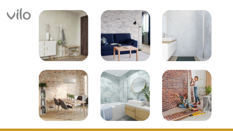 Lambriu PVC Vilo Motivo, Cărămidă Loft [4]