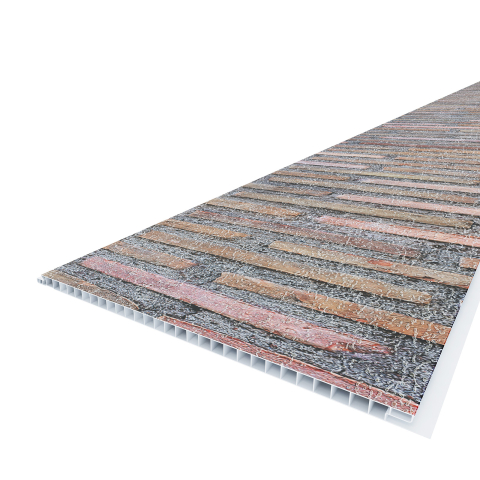 Lambriu PVC Vilo Motivo, Cărămidă Maro [4]