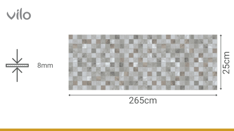 Lambriu PVC Vilo Motivo, Cuburi Multicolore [2]
