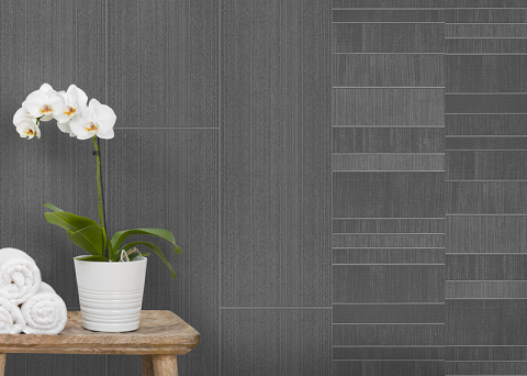 Lambriuri PVC - Lambriu PVC Vilo Motivo, Gri Antracit