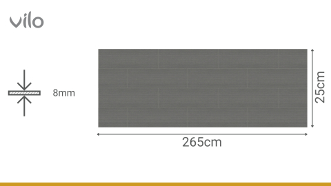 Lambriu PVC Vilo Motivo, Gri Grafit [2]