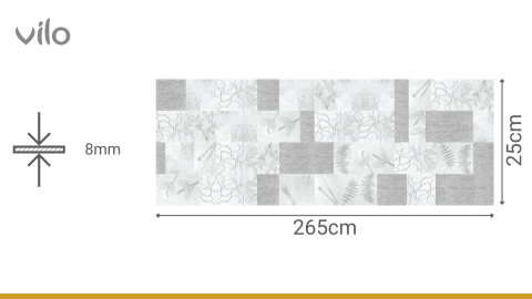 Lambriu PVC Vilo Motivo, Gri Twine [4]
