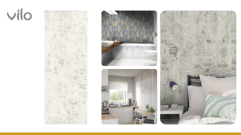 Lambriu PVC Vilo Motivo, Gri Ziar [1]