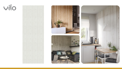 Lambriu PVC Vilo Motivo, Lemn Deschis [1]