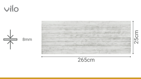Lambriu PVC Vilo Motivo, Lemn Gri [3]